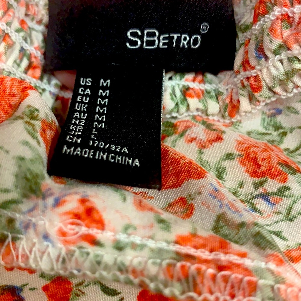 SHEIN Off The Shoulder Floral Dress Size Medium Stretchy Fit NWOT - Picture 5 of 11